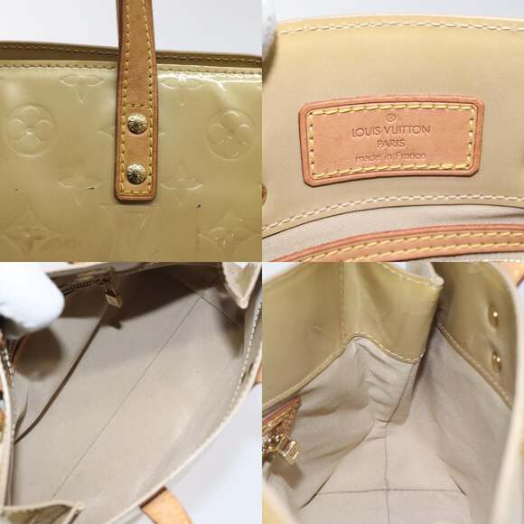 LOUIS VUITTON Monogram Vernis Reade PM Hand Bag Beige M91334 - Picture 11 of 12